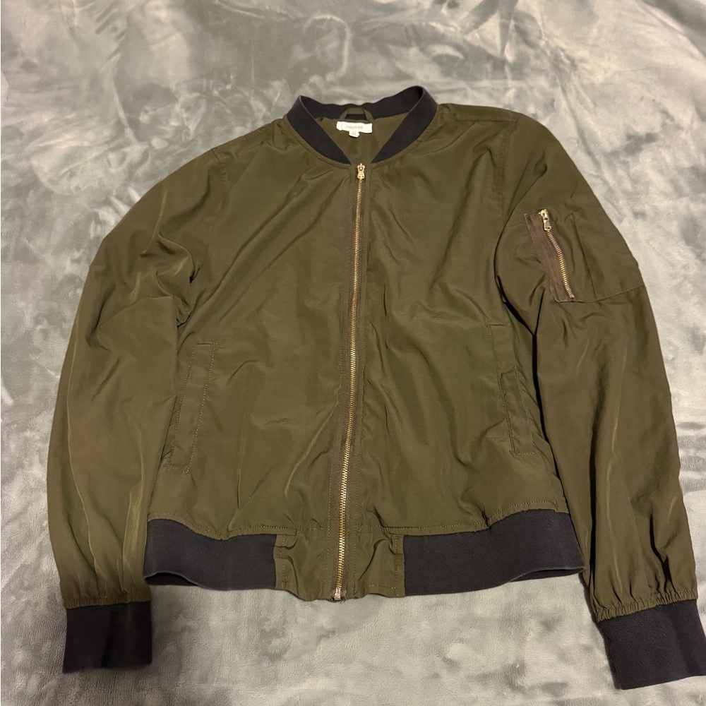 Maurice’s Olive Green Bomber Jacket Small